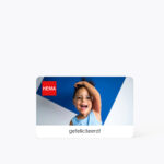 HEMA cadeaukaart met gefeliciteerd ontwerp